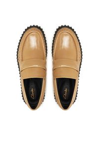 Clarks Półbuty Torhill Mocc 26179353 Beżowy. Kolor: beżowy. Materiał: lakier, skóra