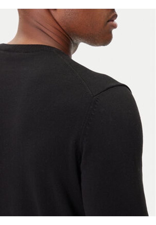 Aeronautica Militare Sweter 252MA1611UL00506 Czarny Regular Fit. Kolor: czarny. Materiał: bawełna