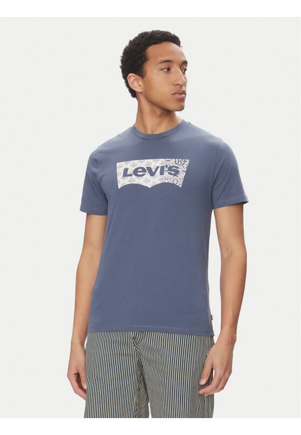 Levi's® T-Shirt Classic 22491-1812 Niebieski Standard Fit. Kolor: niebieski. Materiał: bawełna