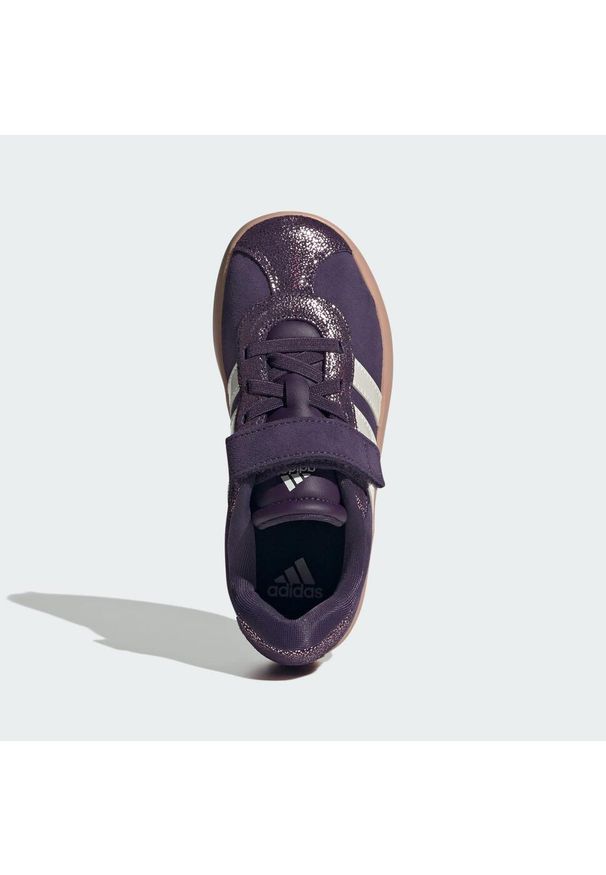 Adidas - Buty dla dzieci VL Court 3.0. Zapięcie: pasek. Kolor: biały, wielokolorowy, fioletowy