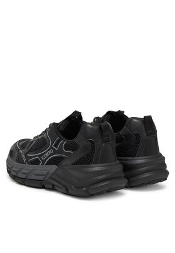Iceberg Sneakersy IU1706 Czarny. Kolor: czarny. Materiał: skóra