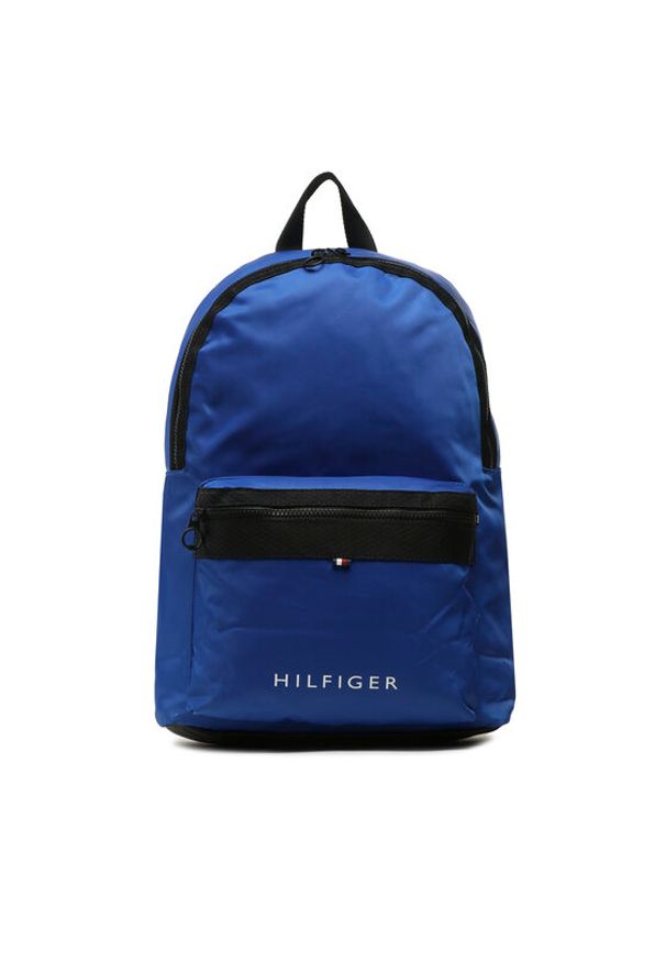 TOMMY HILFIGER - Tommy Hilfiger Plecak Th Skline Backpack AM0AM11321 Niebieski. Kolor: niebieski. Materiał: materiał