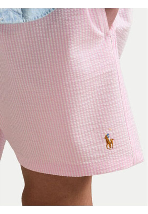 Polo Ralph Lauren Szorty kąpielowe 710957784004 Różowy Classic Fit. Kolor: różowy. Materiał: syntetyk