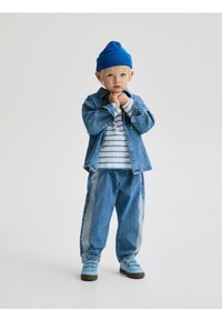 Reserved - Bawełniane jeansy - niebieski. Kolor: niebieski. Materiał: bawełna, jeans #1