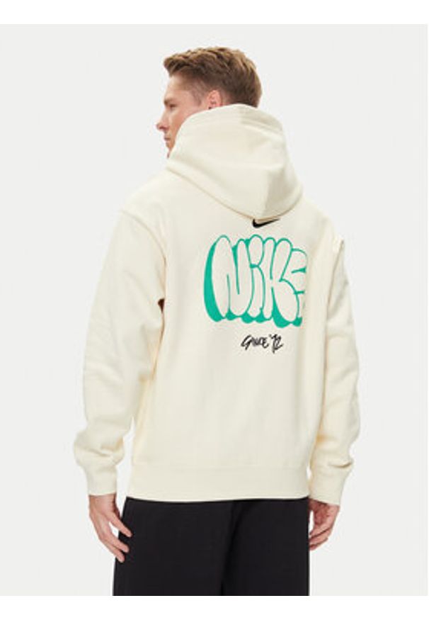Nike Bluza Solo Swoosh HQ4181 Żółty Regular Fit. Kolor: żółty. Materiał: bawełna