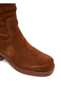 Nokwol Kozaki Fear Brązowy. Kolor: brązowy. Materiał: skóra, zamsz #4