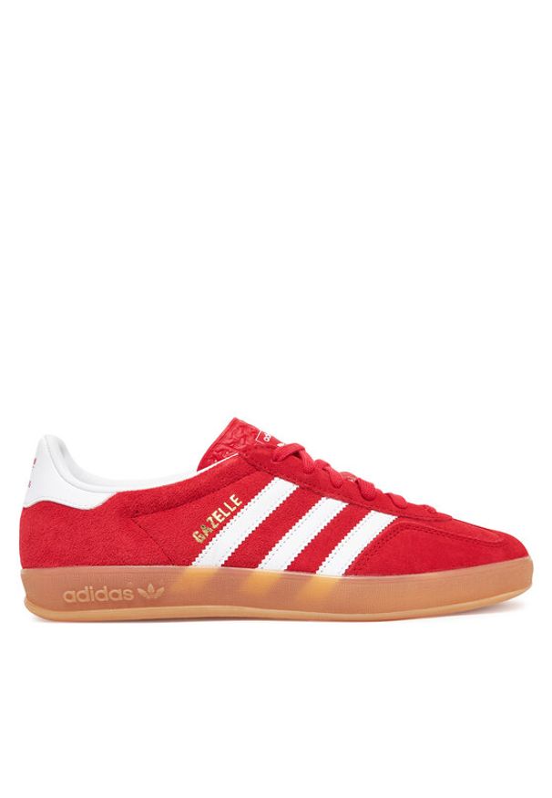 Adidas - adidas Sneakersy Gazelle In JI2063 Czerwony. Kolor: czerwony. Materiał: skóra, zamsz. Model: Adidas Gazelle