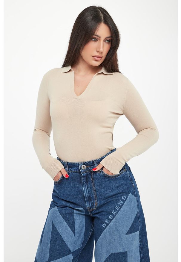 Weekend Max Mara - Sweter damski polo Palanca WEEKEND MAX MARA. Typ kołnierza: polo