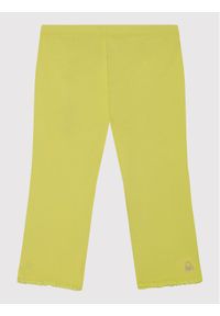United Colors of Benetton - United Colors Of Benetton Legginsy 3MT1I0820 Żółty Slim Fit. Kolor: żółty. Materiał: bawełna #1