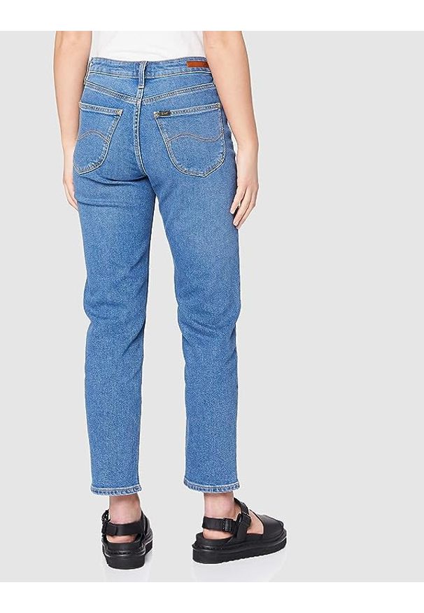 Lee - LEE CAROL DAMSKIE SPODNIE JEANSOWE LIGHT WORN L30UTLVN 112106814