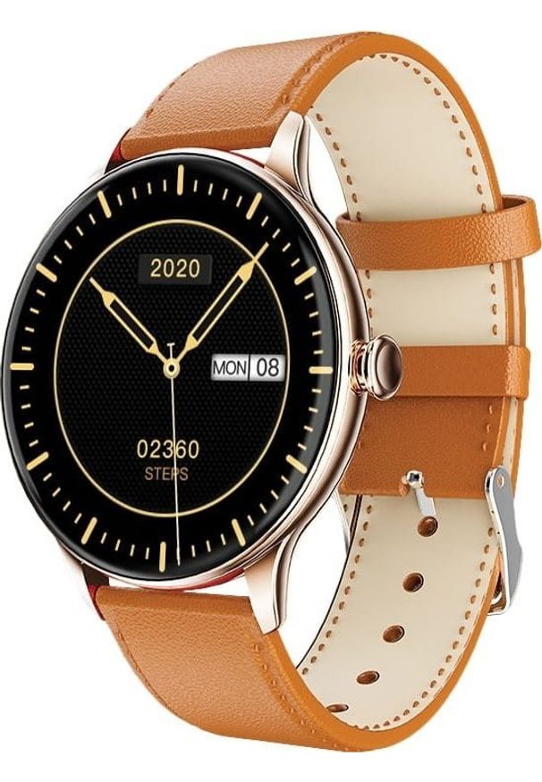 Smartwatch Maxcom Fit FW48 Brązowy (MAXCOMFW48GOLD). Rodzaj zegarka: smartwatch. Kolor: brązowy