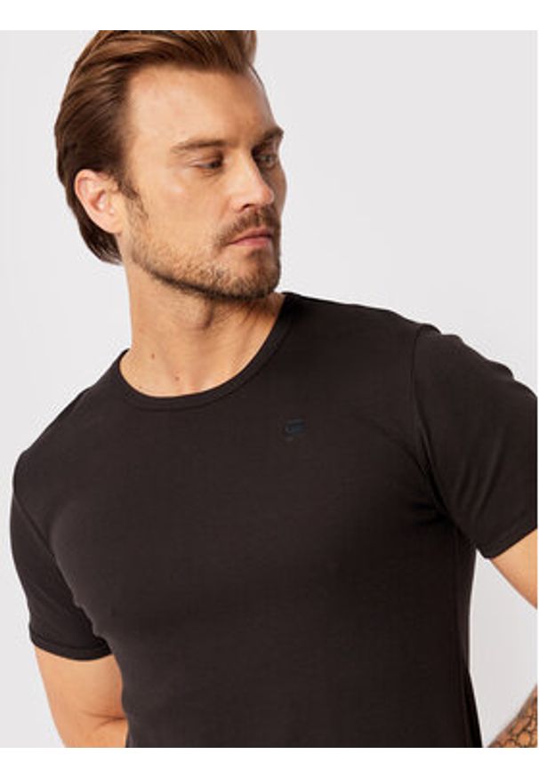 G-Star RAW - G-Star Raw Komplet t-shirtów Base D07205-124-990 Czarny Slim Fit. Kolor: czarny. Materiał: bawełna