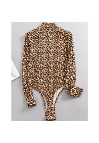 Intica - Body z długim rękawem w zwierzęcy wzór Innocenzia. Materiał: tkanina. Długość: długie. Wzór: motyw zwierzęcy #1