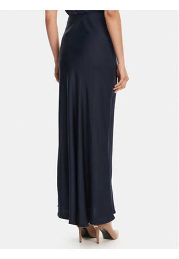 ViCOLO Spódnica maxi TD0472 Granatowy Slim Fit. Kolor: niebieski. Materiał: wiskoza