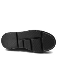 Czarne Sneakersy Armodo Modne Obuwie Damskie Na Platformie. Zapięcie: sznurówki. Kolor: czarny. Materiał: jeans, skóra. Obcas: na platformie. Sport: turystyka piesza #4