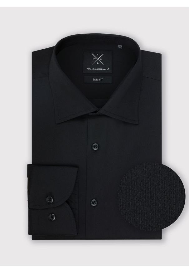 Pako Lorente - PAKO LORENTE – Koszula męska P000B-1X-002-C-S. Typ kołnierza: kołnierzyk klasyczny. Materiał: elastan, bawełna. Długość rękawa: długi rękaw. Długość: długie. Wzór: gładki. Styl: elegancki, klasyczny