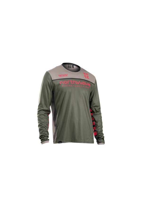 Koszulka rowerowa z długim rękawe NORTHWAVE Edge 2 Jersey Long Sleeve. Kolor: beżowy, zielony, wielokolorowy. Materiał: jersey. Długość rękawa: długi rękaw. Długość: długie