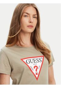 Guess T-Shirt W1YI1B I3Z14 Zielony Regular Fit. Kolor: zielony. Materiał: bawełna #5