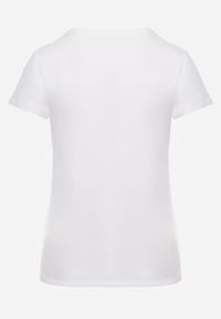Born2be - Biały Basicowy T-shirt Acatine. Okazja: na co dzień. Kolor: biały. Materiał: dzianina. Styl: casual #7