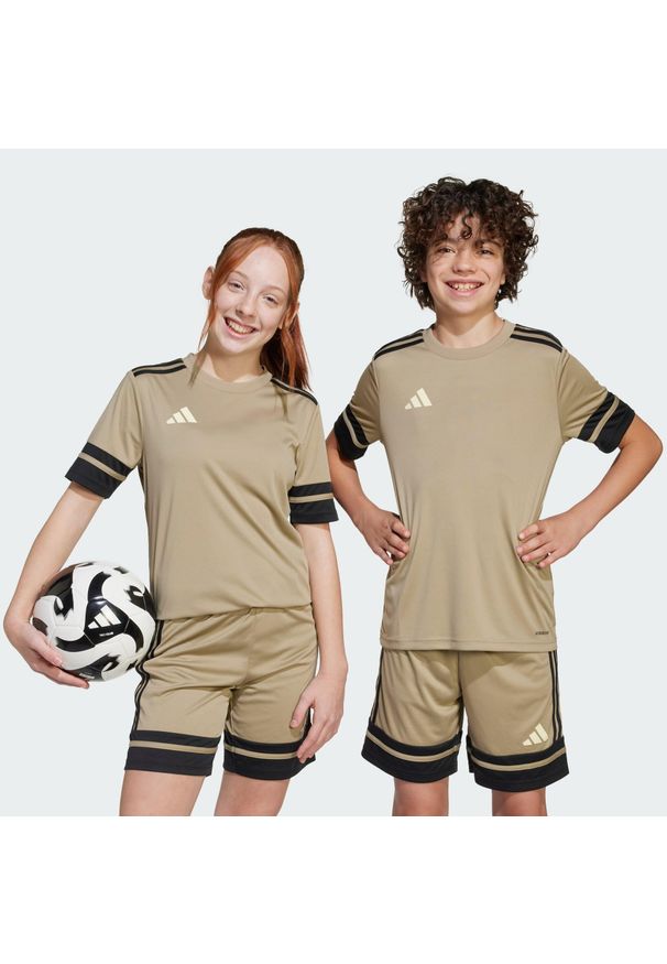 Adidas - Koszulka Squadra 25 Kids. Kolor: wielokolorowy, czarny, brązowy, czerwony, zielony. Materiał: materiał