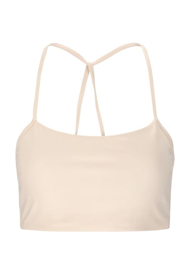 Biustonosz dla kobiet Athlecia Seray. Kolor: beżowy. Sport: fitness