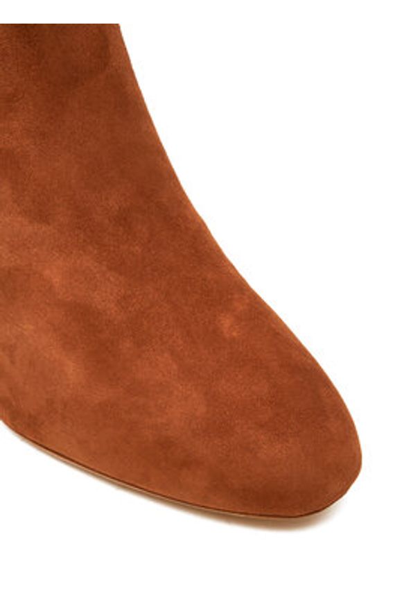 Lauren Ralph Lauren - LAUREN RALPH LAUREN Kozaki Kellie 802967843002 Brązowy. Kolor: brązowy. Materiał: zamsz, skóra