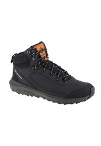 columbia - Buty trekkingowe męskie, Columbia Trailstorm Peak Mid. Wysokość cholewki: za kostkę. Zapięcie: sznurówki. Kolor: czarny. Materiał: tkanina, skóra, materiał, guma. Szerokość cholewki: normalna