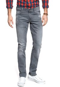 Mustang - SPODNIE MĘSKIE MUSTANG Oregon Tapered DENIM GREY 1009375 4500 313