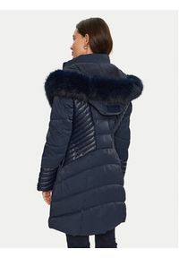 Guess Płaszcz zimowy New Oxana W4BL61 WGLZ0 Granatowy Regular Fit. Kolor: niebieski. Materiał: syntetyk. Sezon: zima