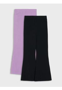 Sinsay - Bawełniane spodnie flare 2 pack - wielobarwny. Materiał: bawełna #1