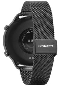 GARETT - Smartwatch Garett Veronica czarny stalowy. Rodzaj zegarka: smartwatch. Kolor: wielokolorowy, czarny, szary. Materiał: tworzywo sztuczne. Styl: elegancki, wizytowy, sportowy #3