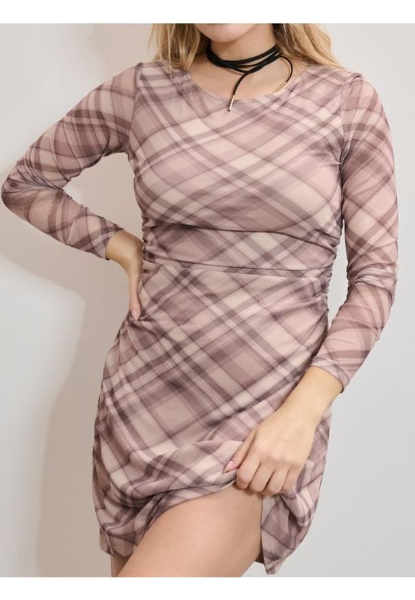 Sinsay - Sukienka mini w kratę - Inny. Długość: mini