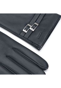 Wittchen - Damskie rękawiczki skórzane z klamerkami czarne. Kolor: czarny. Materiał: skóra. Styl: elegancki #4