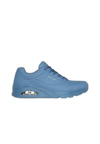 skechers - Buty Mężczyzna Skechers Uno Stand On Air niebieski. Kolor: niebieski. Materiał: syntetyk, materiał. Szerokość cholewki: normalna. Wzór: gładki. Model: Skechers Sport. Sport: turystyka piesza