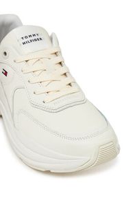 TOMMY HILFIGER - Tommy Hilfiger Sneakersy FW0FW08556 Biały. Kolor: biały. Materiał: skóra #5