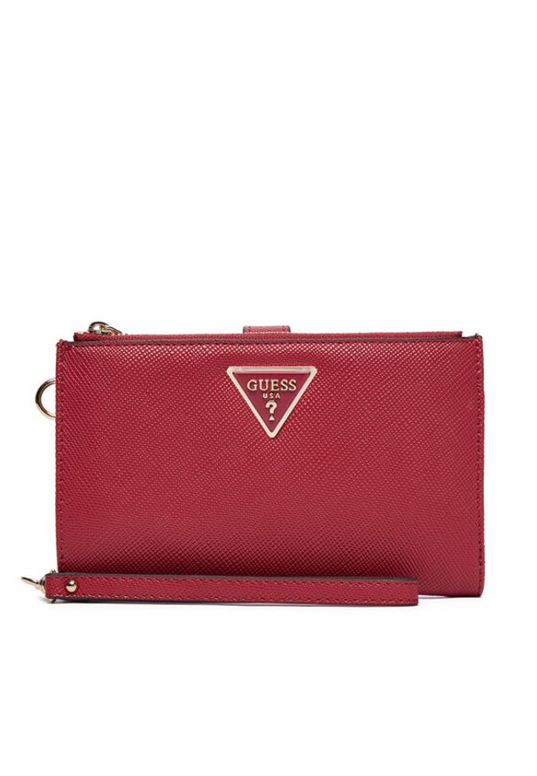 Guess Duży Portfel Damski Laurel II Slg SWZG74 59157 Czerwony. Kolor: czerwony. Materiał: skóra