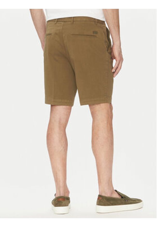 BOSS Szorty materiałowe H-Slice 50540743 Zielony Regular Fit. Kolor: zielony. Materiał: bawełna