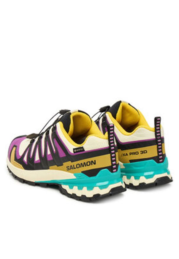 salomon - Salomon Trekkingi Xa Pro 3D V9 Gore-Tex L47882200 Żółty. Kolor: żółty. Materiał: materiał