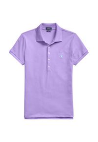 Polo Ralph Lauren Polo 211870245012 Fioletowy Slim Fit. Typ kołnierza: polo. Kolor: fioletowy. Materiał: bawełna #3