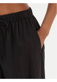 Seafolly Spodnie materiałowe Palermo 55549-PA Czarny Wide Leg. Kolor: czarny. Materiał: wiskoza, len #5