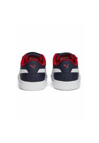 Puma - Dziecięce skórzane sneakersy Smash 3.0 V PUMA Navy White For All Time Red Blue. Kolor: biały, niebieski, czerwony, wielokolorowy. Materiał: skóra