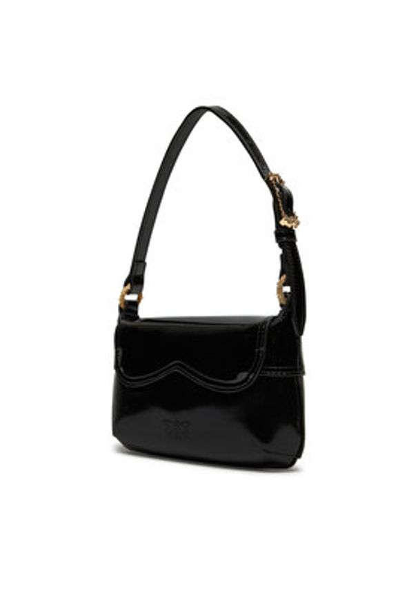Pinko - PINKO Torebka 520 Shoulder Baby Fl AI 24-25 PLTT 103764 A1UP Czarny. Kolor: czarny. Materiał: skórzane