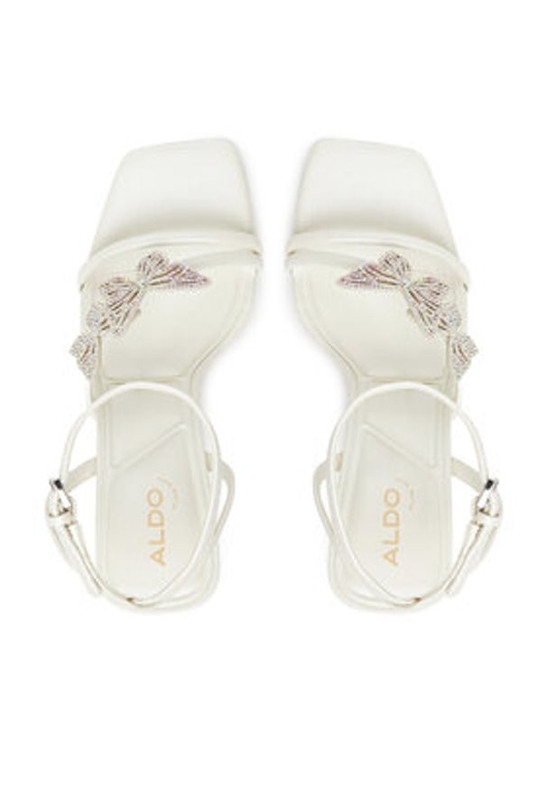 Aldo Sandały Laylia 13966708 Biały. Kolor: biały. Materiał: skóra