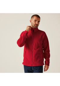 Regatta - Męski polar Thor III z pełnym zamkiem błyskawicznym. Kolor: czerwony. Materiał: polar. Sezon: zima. Sport: turystyka piesza #1
