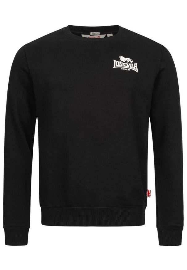 Bluza z okrągłym dekoltem Lonsdale Longridge. Kolor: czarny