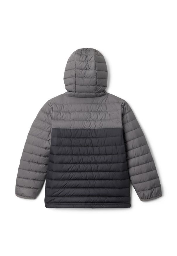 columbia - Kurtka zimowa chłopięca Columbia Powder Lite Boys Hooded. Kolor: szary. Sezon: zima. Sport: turystyka piesza