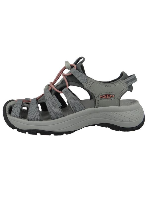 keen - Buty do chodzenia damskie Keen Astoria. Kolor: różowy, szary. Materiał: materiał, syntetyk, tkanina. Sport: turystyka piesza
