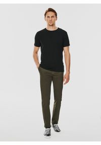 Pako Lorente - PAKO LORENTE – Czarny gładki T-shirt Basic. Kolor: czarny, biały. Materiał: bawełna, elastan. Długość rękawa: krótki rękaw. Długość: krótkie. Wzór: gładki. Styl: klasyczny #2