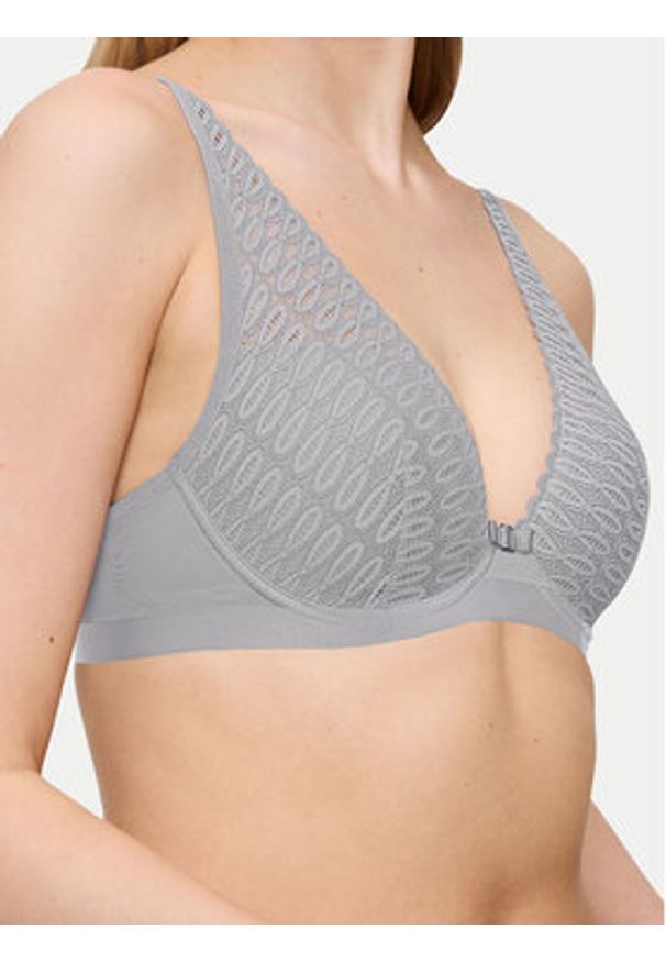 Triumph Biustonosz braletka Aura Spotlight 10216460 Szary. Kolor: szary. Materiał: syntetyk