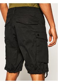 G-Star RAW - G-Star Raw Szorty materiałowe Rovic Zip D08566-5126-990 Czarny Relaxed Fit. Kolor: czarny. Materiał: bawełna